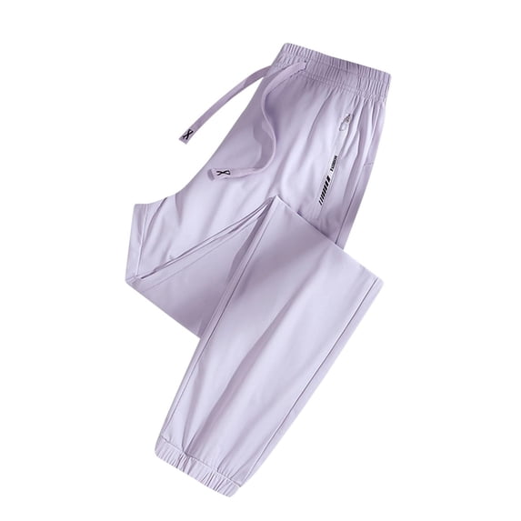Mens Sweatpants with Pockets Stretch Comfy Fit Active Joggers Ultra Breathable Casual Quick Drying Sport Trousers Purple