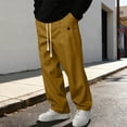 thumbnail image 1 of Mens Sweatpants with Pockets and Drawstring Elastic Waist Straight Leg Pants Casual Solid Color Loose Comfortable Athletic Workout Trousers Pant, 1 of 6