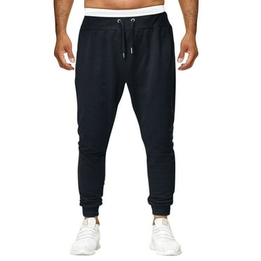 Mens Sweats Active Mens Jogging Pants with Pockets Slim Joggers Lounge Sweatpants Men with Pockets Girls Clothing Clearance