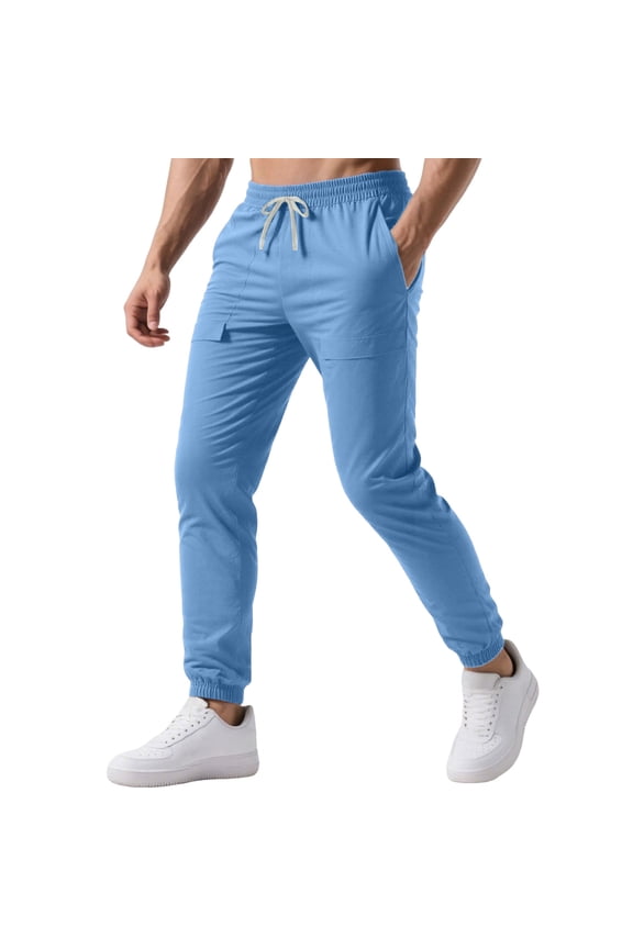 Mens Sweats Joggers for Men Men's Casual Jogger Pants Lightweight Comfortable Sweatpants for Outdoor Walking Daily Wear Loose Fit Tapered Trousers With Water