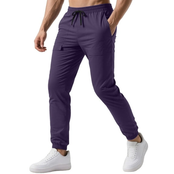 Mens Sweats Joggers for Men Men's Casual Jogger Pants Lightweight Comfortable Sweatpants for Outdoor Walking Daily Wear Loose Fit Tapered Trousers With Water