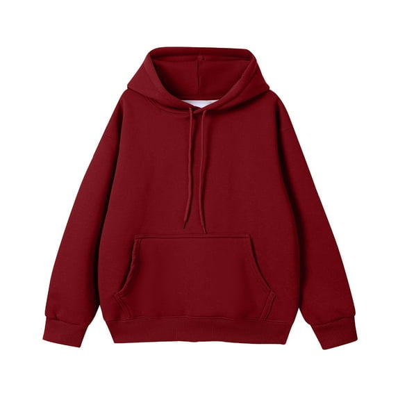 Mens Sweatshirt 2025 Hoodies for Men Y2K Solid Color Pullover Hoodie Dropped Shoulder Sweatshirts Long Sleeve Fleece Hooded Sweatshirt