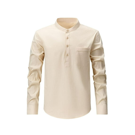 Mens Sweatshirt 2025 Men's Button Down Shirt Long Sleeve Elegant Gentleman Business Shirts Vintage Solid Textured Dress Blouse Tops