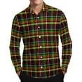 thumbnail image 1 of Mens Sweatshirt 2025 Men’s Button Down Versatile Plaid Shirt Stretch Long Sleeve Casual 2025 Fall Lapel Checkered Dress Shirts, 1 of 8