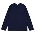 thumbnail image 1 of Mens Sweatshirt 2025 Men's Button Up Henley Sweatshirt Stylish 2025 Fall Winter Warm Loose Long Sleeve Pullover Workout Tee Tops, 1 of 2