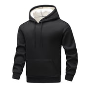 Mens Sweatshirt 2025 Men's Sherpa Lined Hoodie Sweatshirts Heavy Fleece Cotton for Winter Cold Weather