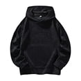 thumbnail image 1 of Mens Sweatshirt 2025 Striped Sweatshirt for Men Long Sleeve Textured Pullover Hooded Sweatshirt Loose Comfy Casual Pullover with Pocket, 1 of 4