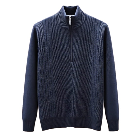 Mens Sweatshirt 2025 Sweaters for Men Quarter Zip Fleece Mock Neck Pullover Business Casual Golf Sweater