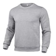 thumbnail image 1 of Mens Sweatshirt, Awwp Men's Casual Solid Color Crew Neck Sweatshirts Grey XL, 1 of 3