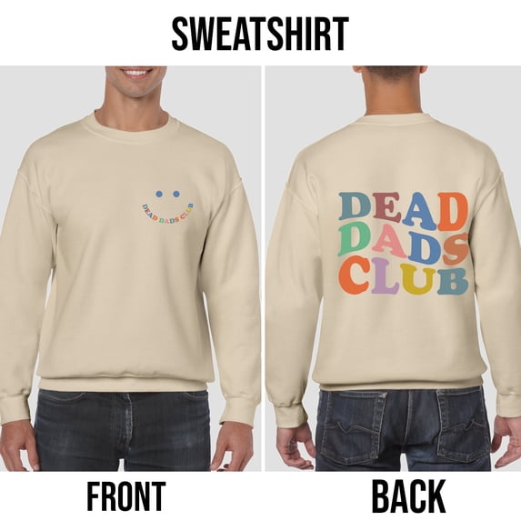 Mens Sweatshirt Dead Dads Club, Cotton Crewneck Sweatshirts For Men, Christmas Gifts For Dad, Birthday Gifts For Him