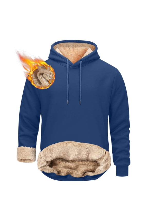 Mens Sweatshirt Henley Neck Male Autumn Winter Hooded Warm Comfortable Thick Wool Velvet Bottoming Sweatshirt Long Sleeved Round Neck Top Sweatshirt Fall Pullover Hoodies Tops, M-5XL