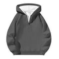thumbnail image 1 of Mens Sweatshirt,Men Hooded Sweatshirt Solid Colors Long Sleeve for Autumn Winter Wear,Work Hoodies for Men,09 Dark Gray,S, 1 of 7
