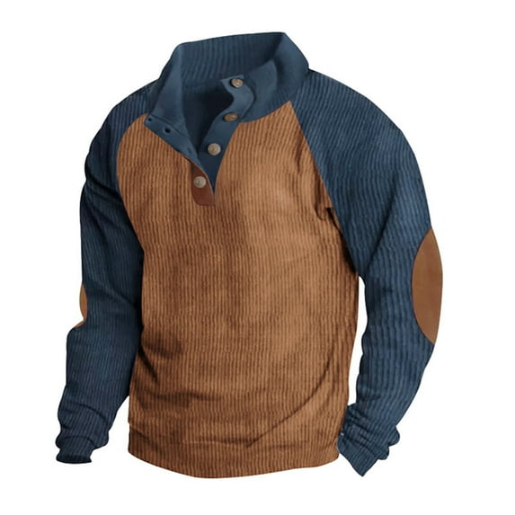 Mens Sweatshirt Relaxed Long Sleeve Pullover Leisure Sports Comfy Sweatshirts