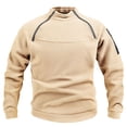 thumbnail image 1 of Mens Sweatshirt Sevevn Men's Long Sleeve Sweatshirt Stand Neck Loose Thick Warm Tech Fleece Shirt, 1 of 8