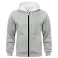 thumbnail image 1 of Mens Sweatshirt Under $10 Mens Full Zip Cargo Hoodies Midweight Fleece Long Sleeve Drap Shoulder Hooded Sweatshirt Outdoor Warm Fall Winter Jacket, 1 of 2