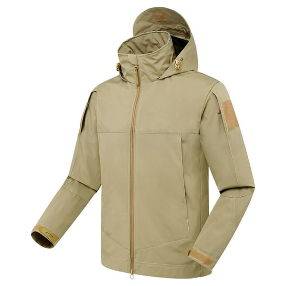 Mens Sweatshirt Under $10 Rain Jacket Men Hooded Outdoor Waterproof Lightweight Windproof Hiking Coat Jackets