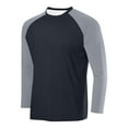 thumbnail image 1 of Mens Sweatshirt Under $569 Mens Long Sleeve Raglan Baseball Tee Shirts Full Length Jersey Casual Stylish Vintage Fashionable Lightweight Tops, 1 of 2