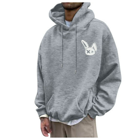 Mens Sweatshirts Crewneck Men's Hooded Sweatshirt Casual Long Sleeve Pullover Hoodies Drawstring Collar Kanga Pocket Fashion Shirts