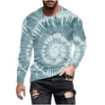 thumbnail image 1 of Mens Sweatshirts Crewneck Plus Size Printing Long Sleeve Hoodless Pullover Sports Blouse Shirt, 1 of 5