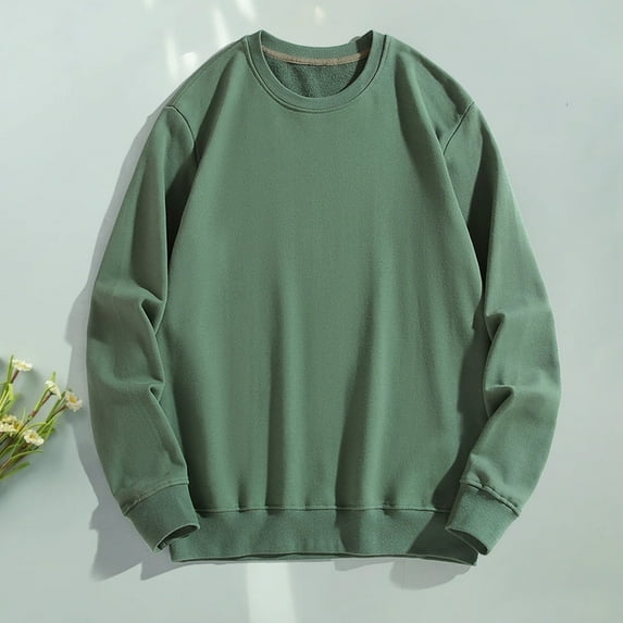 Mens Sweatshirts, Custom Sweatshirt for Men Women Cotton Personalized Crewneck Sweatshirts Unisex Front/Back Print