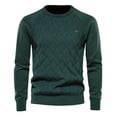 thumbnail image 1 of Mens Sweatshirts Knitted Long Sleeve Tops Classic Plain Crew Neck Fleece Cotton Shirts Solid Gym Casual Regular Fit Workwear Sweater Pullover Fall Winter Sports Sweat Shirt, 1 of 5