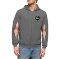 thumbnail image 1 of Mens Sweatshirts Long Sleeve Drawstring Causal Graphic Printed Hooded Zipper Sweatshirt Coat with Pockets (S, Gray), 1 of 6