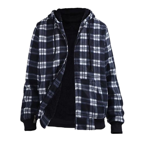 Mens Sweatshirts Long Sleeve Pullover Patchwork Plaid Jacquard Hoodie Casual Drawstring Hoody Top Navy XXXL