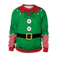 thumbnail image 1 of Mens Sweatshirts Pullover Fall Crew Neck Color Blocked Printed Mes Activewear,GN3,L, 1 of 8