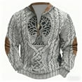 thumbnail image 1 of Mens Sweatshirts Pullover Sweater With Half Zip Neck Design, 1 of 3