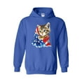 thumbnail image 1 of Mens Sweatshirts and Hoodies - American Flag 4th of July Kitty, 1 of 5