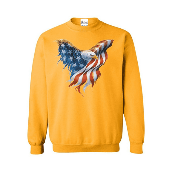Mens Sweatshirts and Hoodies - American Flag Eagle USA