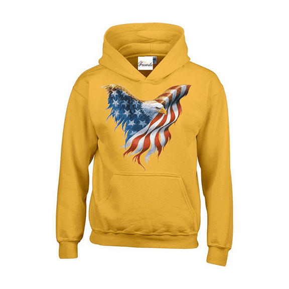 Mens Sweatshirts and Hoodies - American Flag Eagle USA