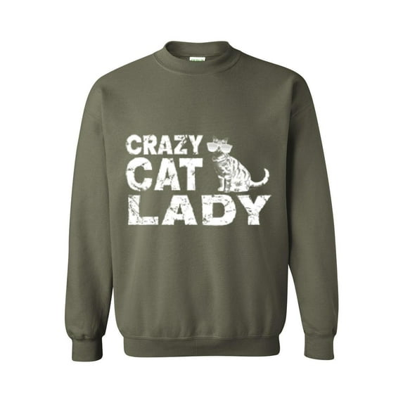 Mens Sweatshirts and Hoodies - Crazy Cat Lady