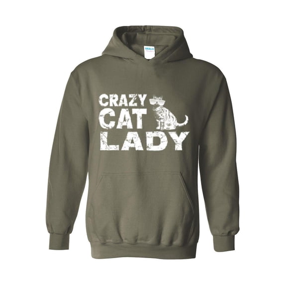 Mens Sweatshirts and Hoodies - Crazy Cat Lady