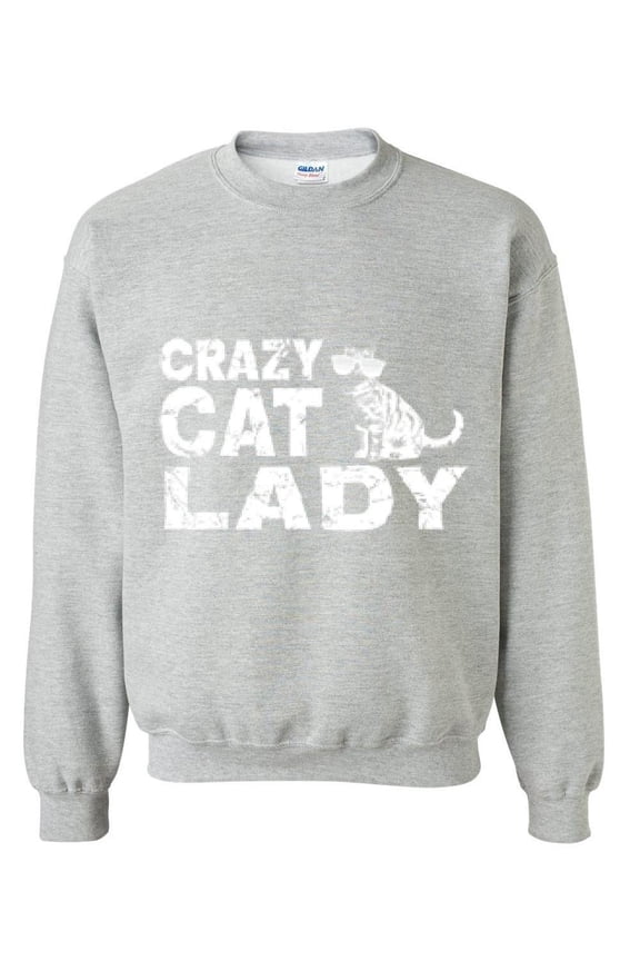 Mens Sweatshirts and Hoodies - Crazy Cat Lady