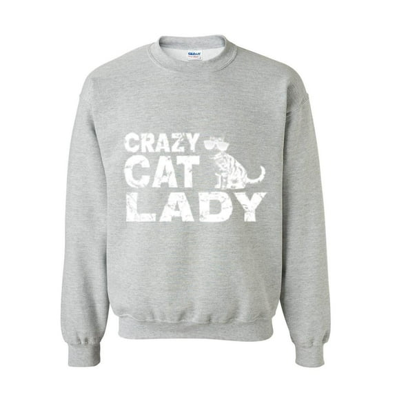 Mens Sweatshirts and Hoodies - Crazy Cat Lady