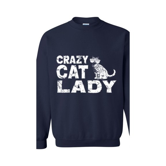 Mens Sweatshirts and Hoodies - Crazy Cat Lady