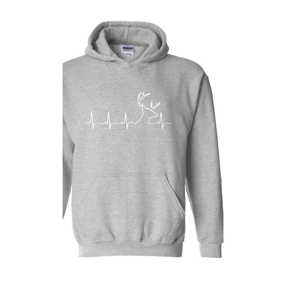 Mens Sweatshirts and Hoodies - Deer Heartbeat