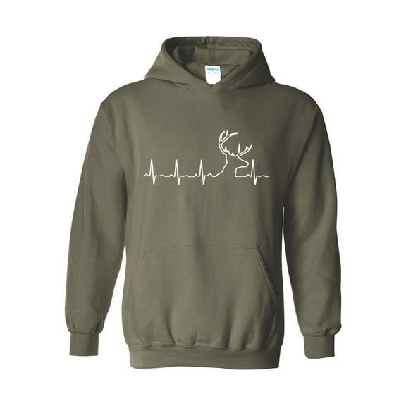 Mens Sweatshirts and Hoodies - Deer Heartbeat