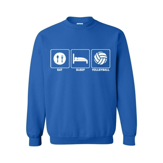 Mens Sweatshirts and Hoodies - EAT SLEEP VOLLEYBALL