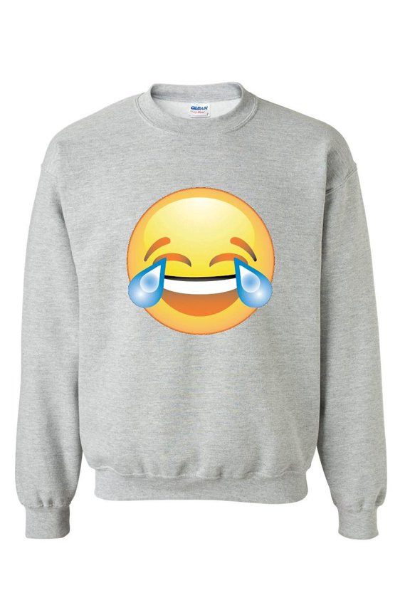 Mens Sweatshirts and Hoodies - Emoji Laughing Tears