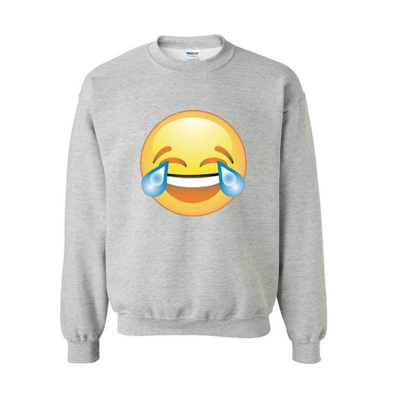 Mens Sweatshirts and Hoodies - Emoji Laughing Tears