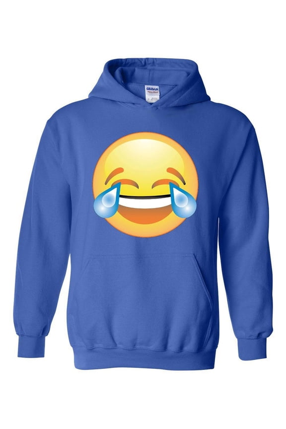 Mens Sweatshirts and Hoodies - Emoji Laughing Tears