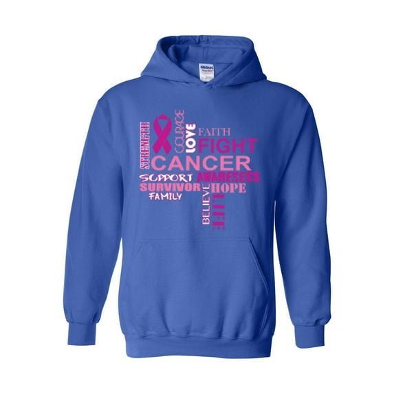 Mens Sweatshirts and Hoodies - Fight Breast Cancer