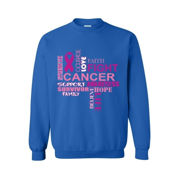 Mens Sweatshirts and Hoodies - Fight Breast Cancer