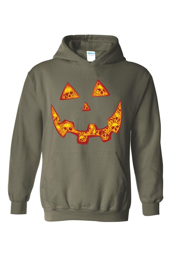 Mens Sweatshirts and Hoodies - Halloween Costume Pumpkin Face