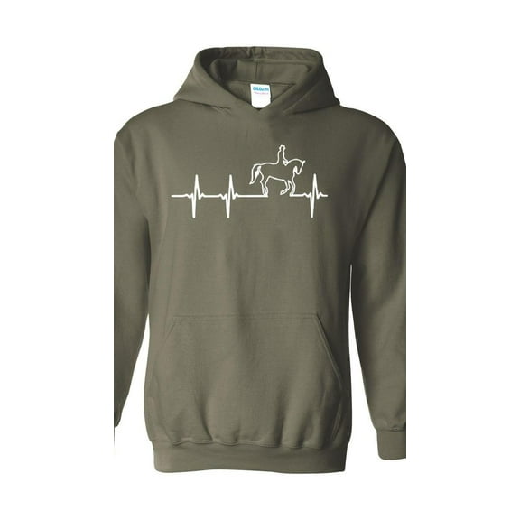 Mens Sweatshirts and Hoodies - Heartbeat Horses