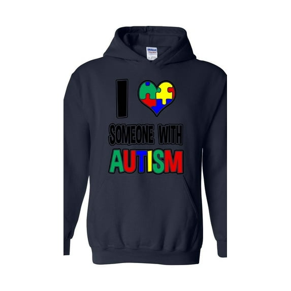 Mens Sweatshirts and Hoodies - I Love Someone With Autism