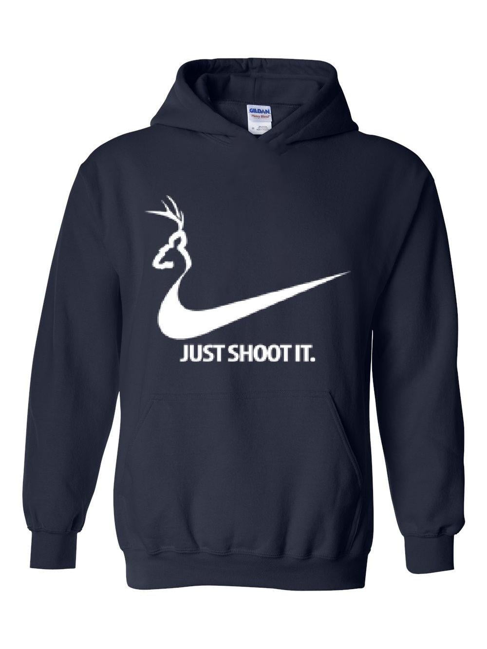 Mens Sweatshirts and Hoodies Just Shoot It Hunting Walmart