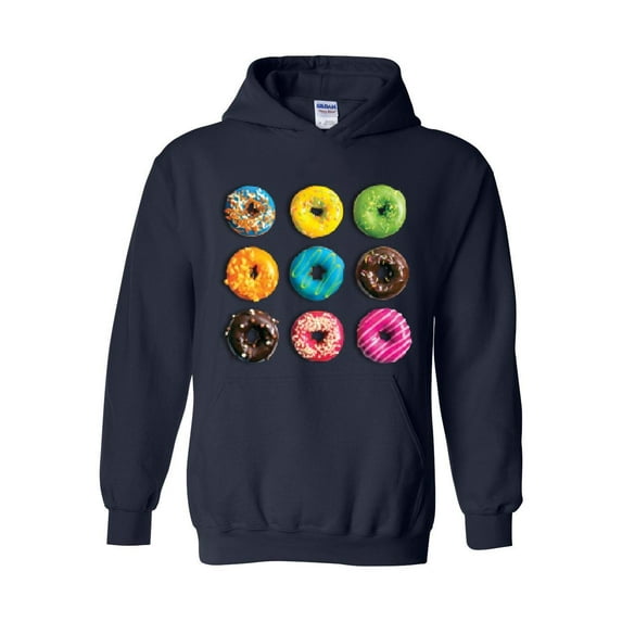 Mens Sweatshirts and Hoodies - Love Food Donuts Doughnuts